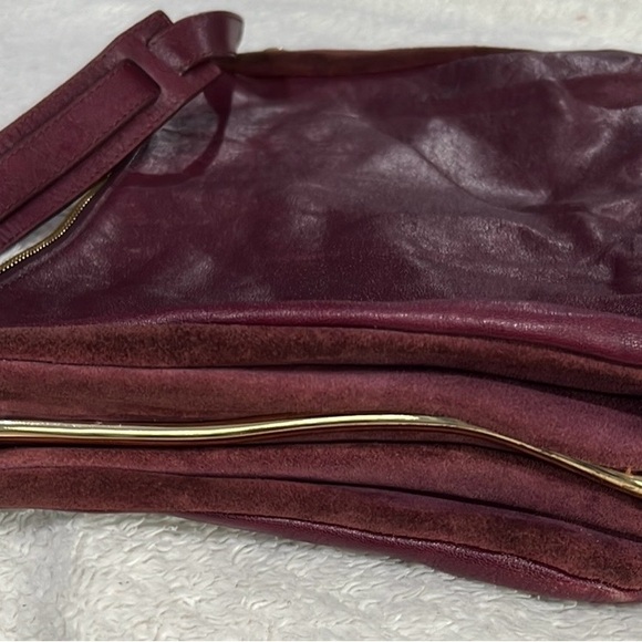 Vince Camuto New York Handbag, 100% Leather, burgundy color, - Picture 12 of 16